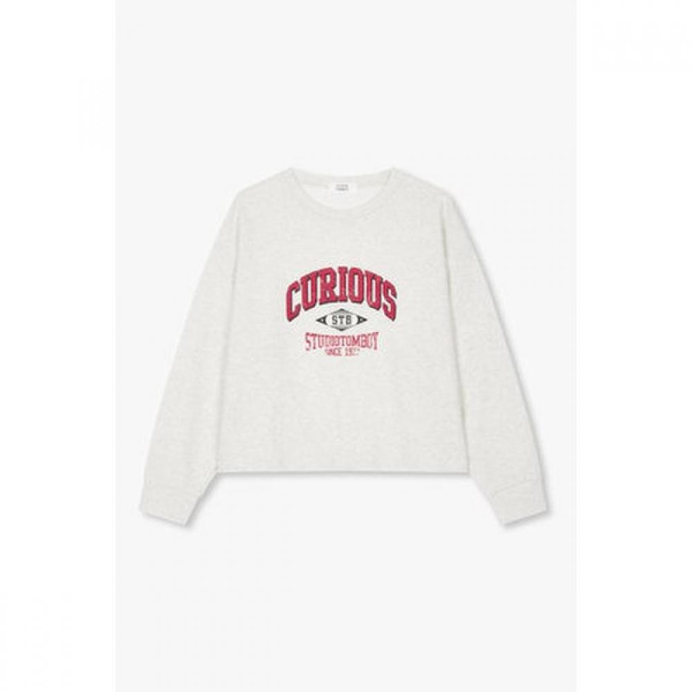 STudio Tomboy Long Sleeve T shirT  9175322961 oatmeal/OS