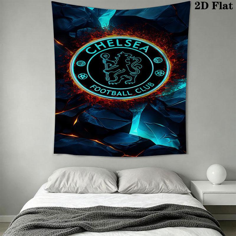 Chelsea-Logo Wandbehang Bedruckte Stoffdecke Dekorative Wandteppiche für Schlafzimmer Wohnzimmer Heimdekoration