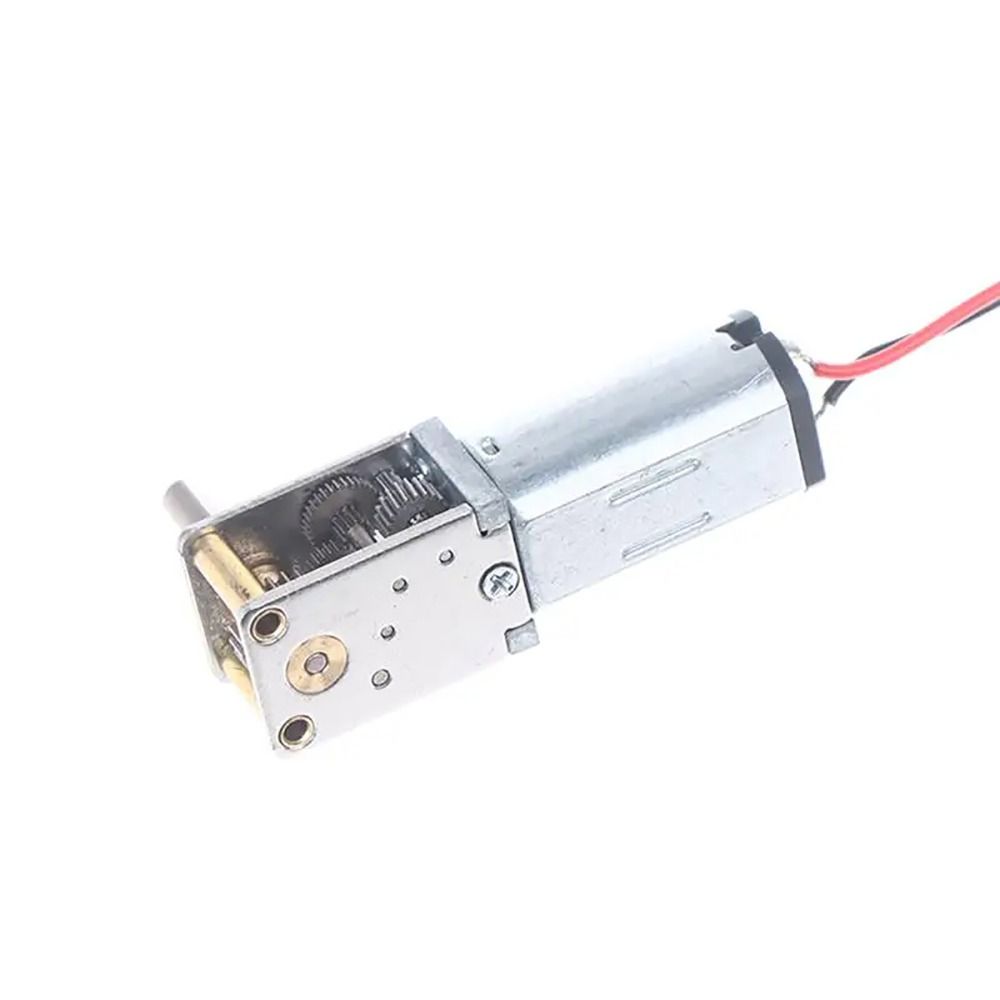 1Pcs DC 3V 5V 6V 12RPM Micro N30 Gear Motor Single Long Shaft Mini Gearbox Motor Slow Speed Worm All Metal Gearbox