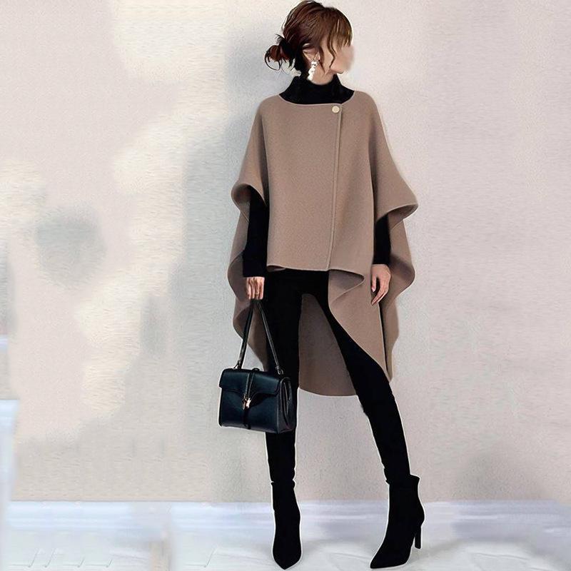 Japanese-Style Irregular Wool Coat for Women - 2025 Early Spring Design