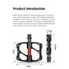 WEST BIKING Road Bike Ultralight Pedals CNC Aluminum Alloy MTB 3 Bearings Anti-Slip Compact Cycling Flat Pedals Bicycle Parts