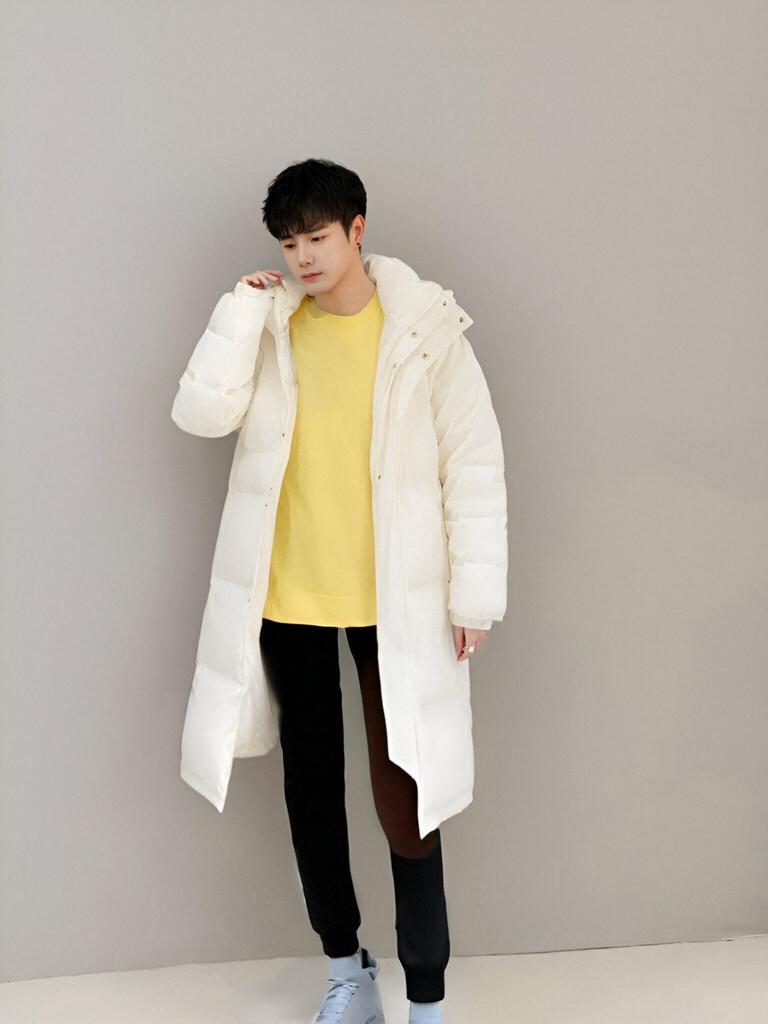 Women's High-End Long Thickened Winter Duck Down Coat - Chinese Style Pinghu Jacket