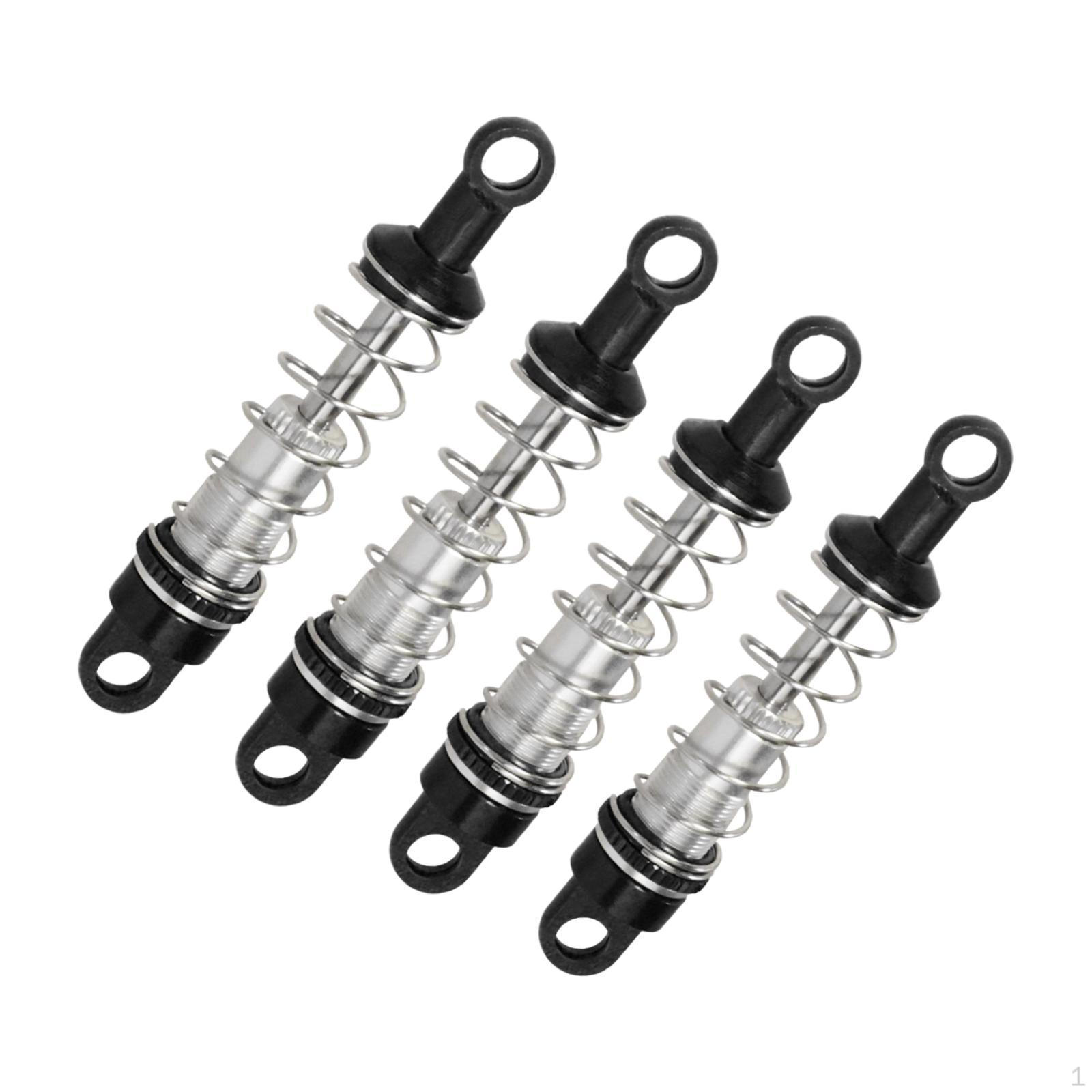 

4 Pack RC Car Shock Absorbers for MN99sv2 MN82 MN98V2 D90 1:12 Scale Replacement Parts чорний