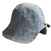 New Model of Women's Denim Fisherman Hat with Back Opening for Ponytail, Suitable for Spring and Autumn, Provides Sun Protection, UV Protection, and