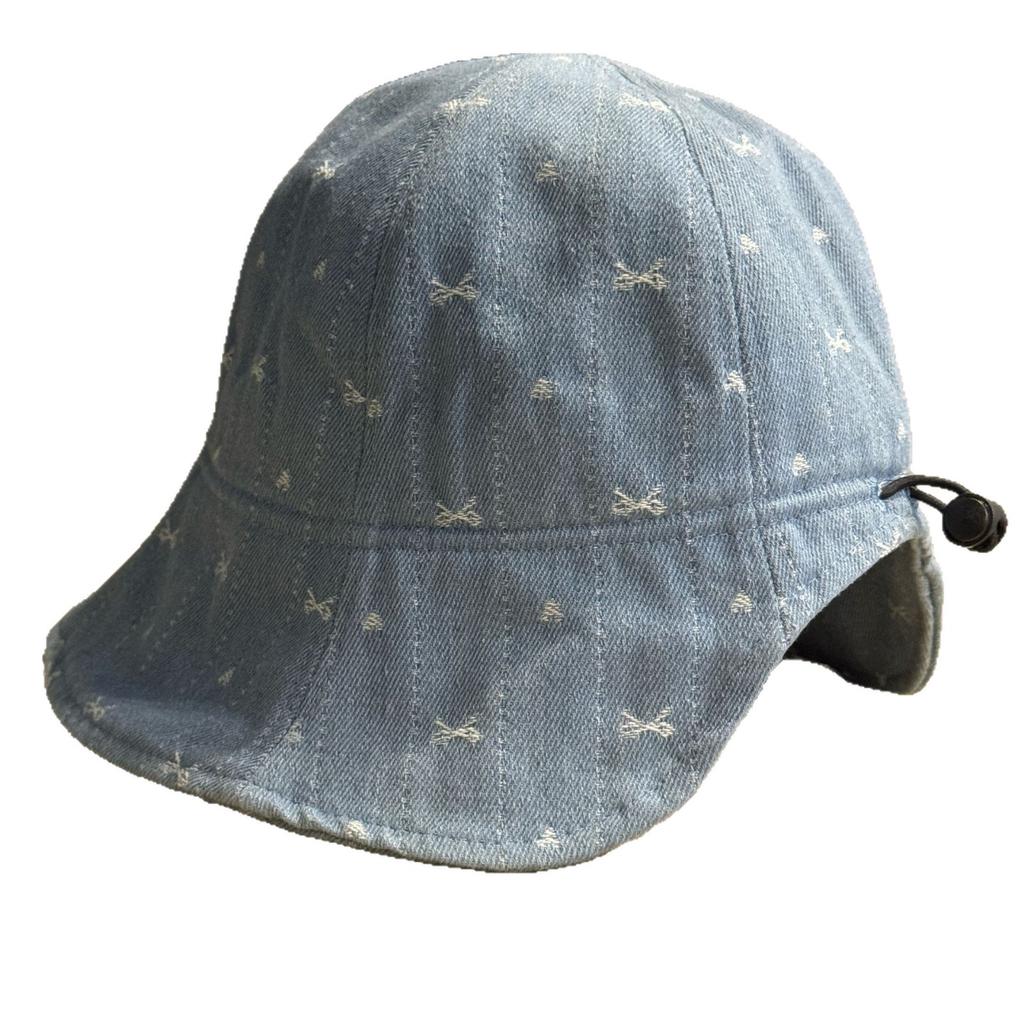 New Model of Women's Denim Fisherman Hat with Back Opening for Ponytail, Suitable for Spring and Autumn, Provides Sun Protection, UV Protection, and