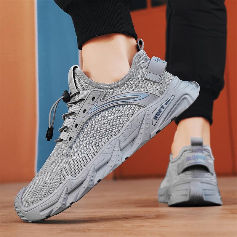 Youth Men's Shoes 2025 Spring and Summer New Coconut Thin Sports Shoes Men's Mesh Casual Summer Breathable Non-slip Shoes
