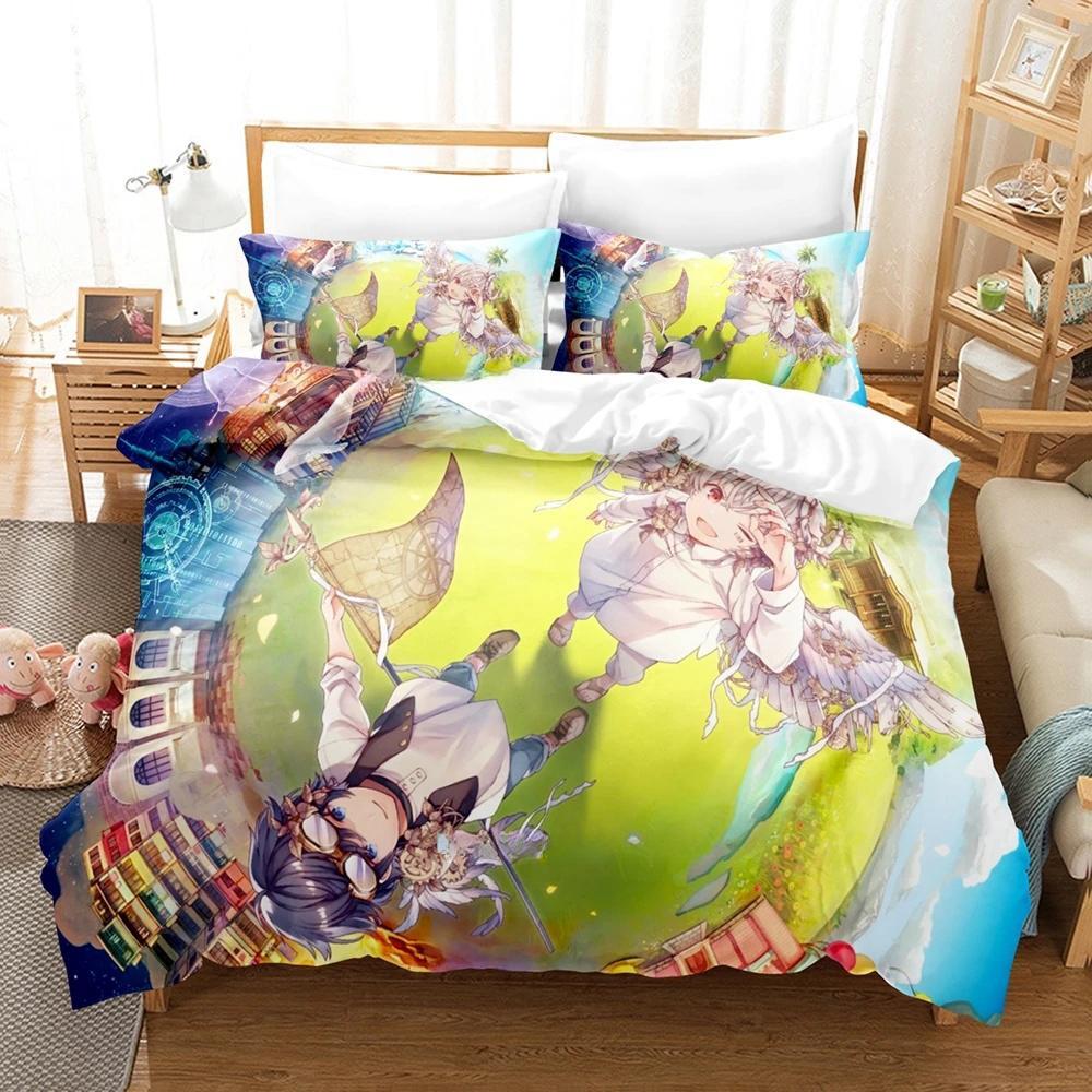 

After the Rain Bedding Set Single Twin Full Queen King Size Bed Set Adult Kid Bedroom Duvet cover Sets 3D Print Anime Bed Sheet EU Twin 135x200cm
