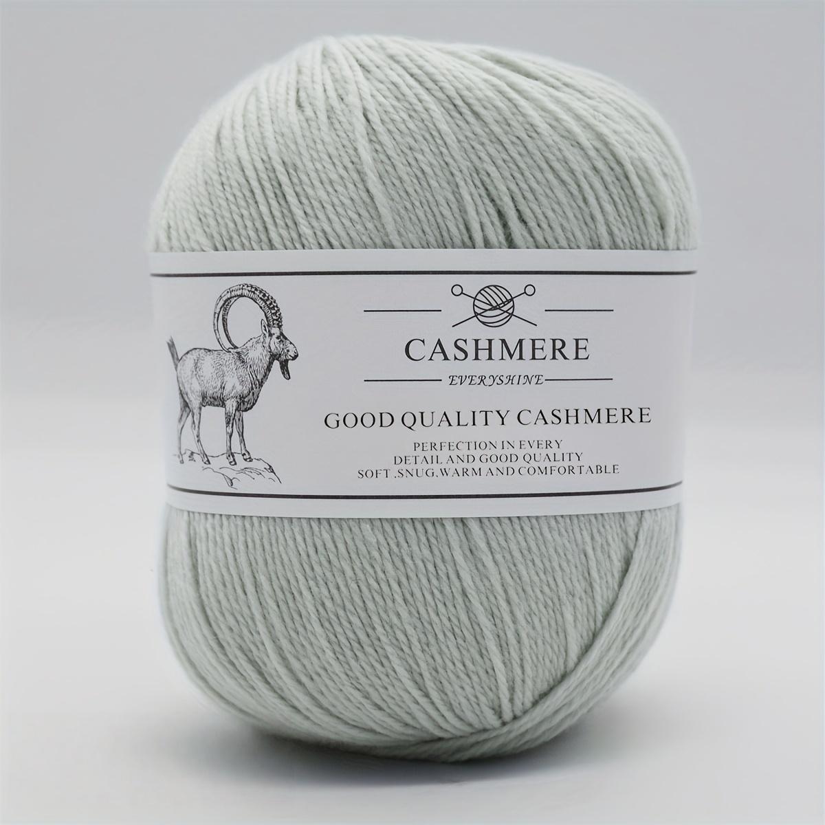 

Пряжа премиум-кашемира для вязания спицами и крючком – 50 г/1,76 унции, 320 м/350 ярдов, ультрамягкая тонкая шерсть ручной работы (Спицы 1,5-2,5 мм) Свитера DIY-поделки