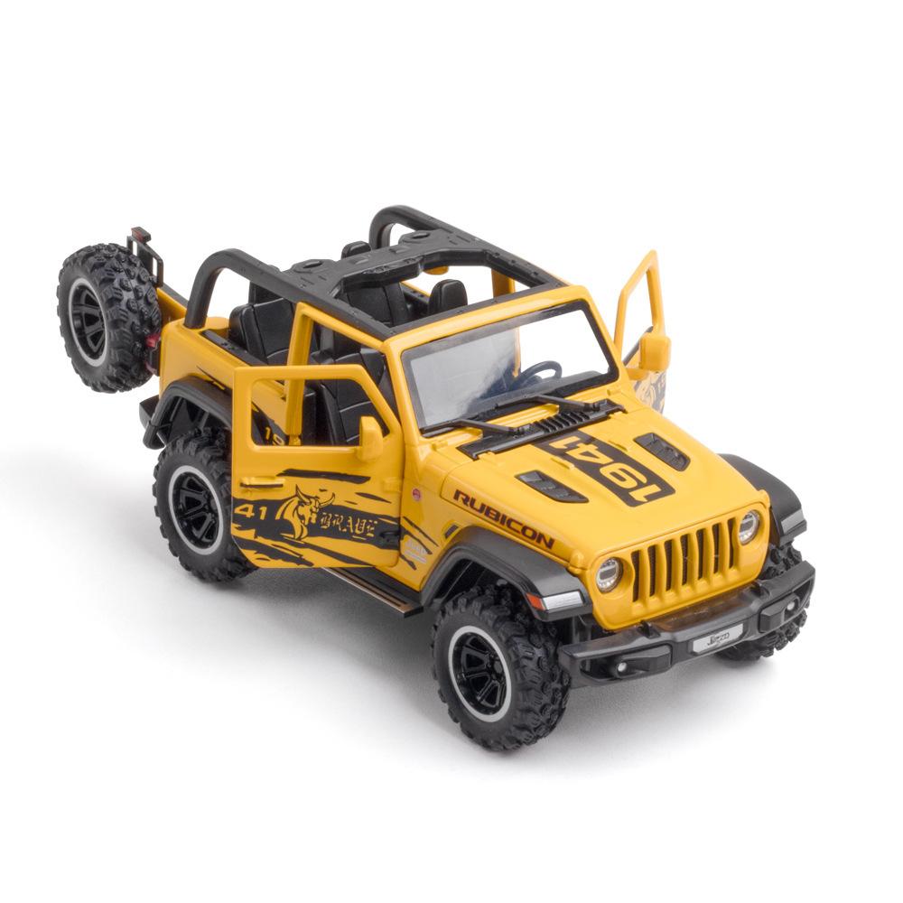 1:32 Jeeps Wrangler Rubicon Off-Road Alloy Model Car Toy Diecasts Metal Casting Sound and Light Car Toys For Children Toy Gift