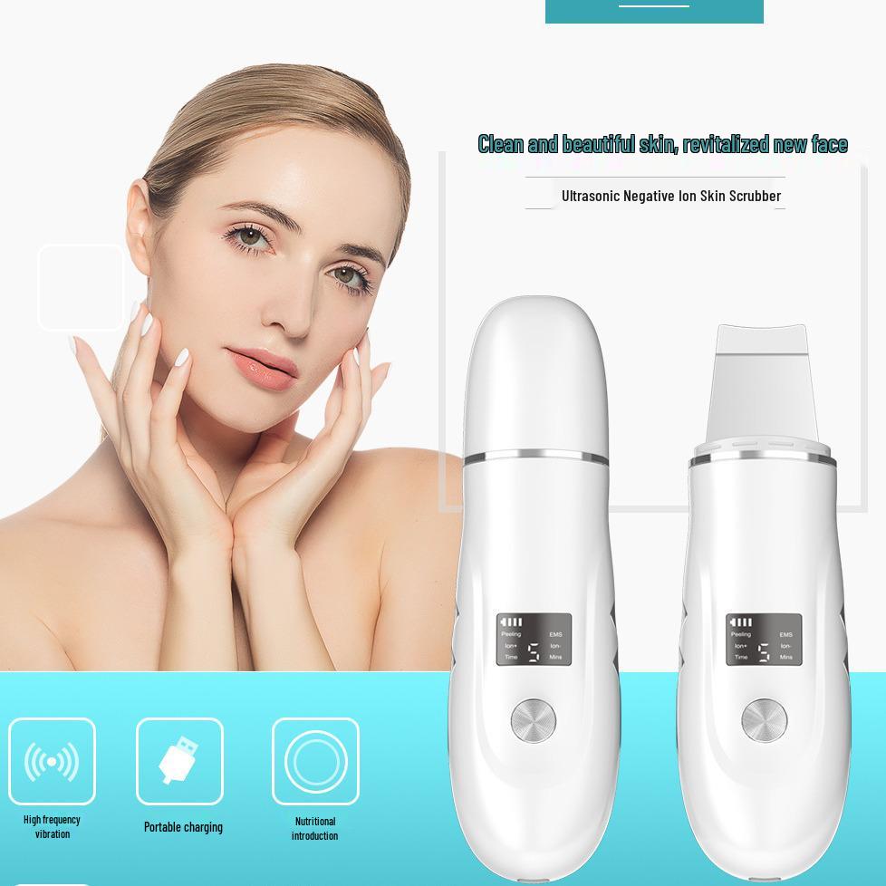 Ultrasonic Skin Scrubber & Blackhead Remover Facial Cleanser