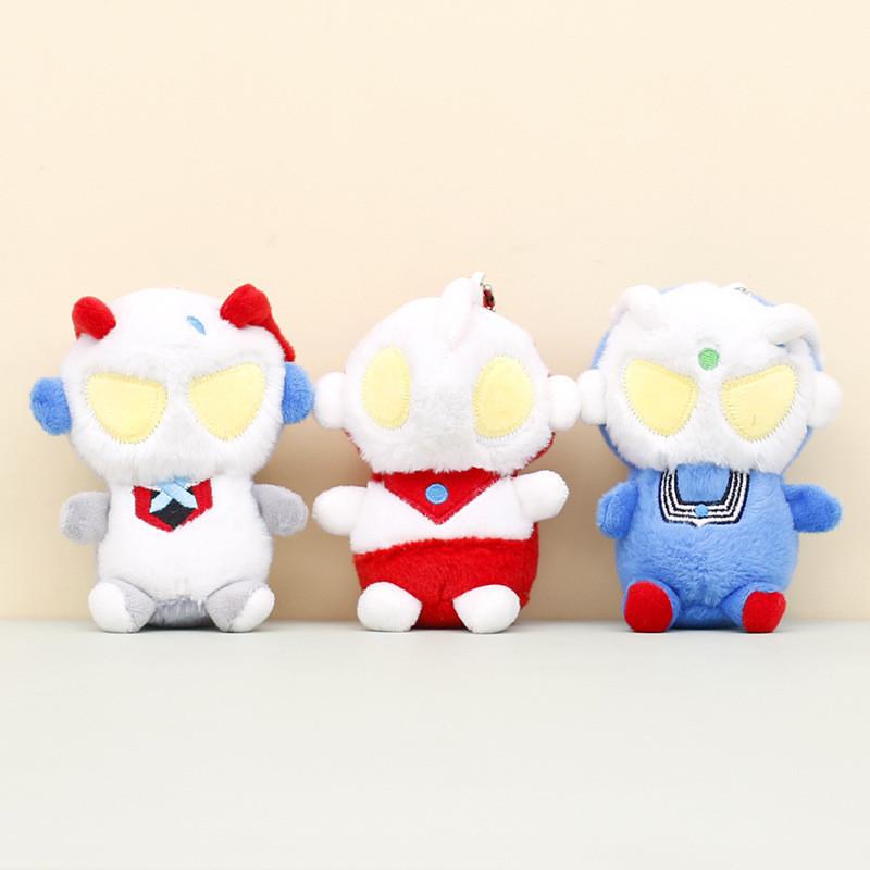 Adorable Ultraman Plush Toy Keychain Collectible Soft Pp Cotton Small Doll Wholesale