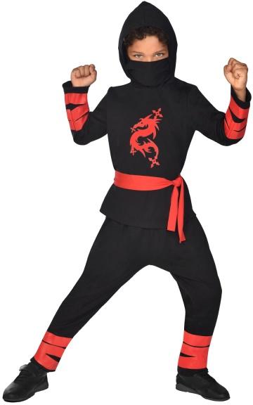 Red Dragon Ninja Costume 3-4 Years
