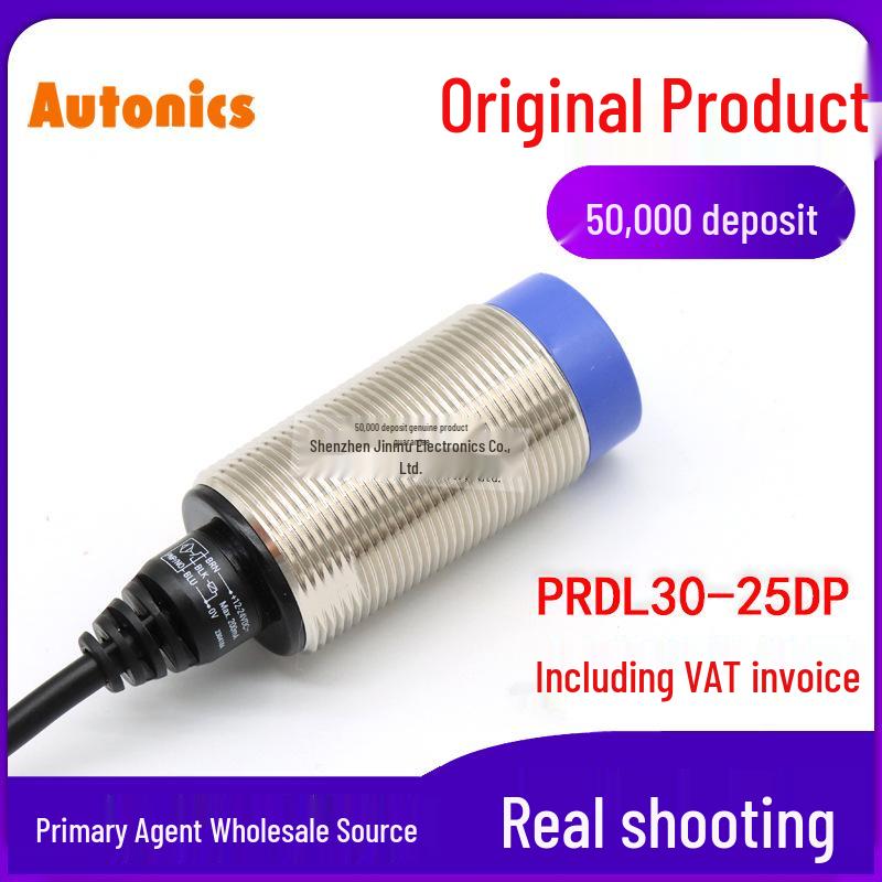 Autonics PRDL30-25DP M30 PNP 3-Wire NO Proximity Sensor 25mm Detection Distance