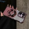 Luxury Glitter Magnetic Mirror Case For  Redmi 14C 13C 12C 9C Note 13 Pro 5G 12 4G 11 10 PRO 11S 10S 9S 9 9A 10C cover Holder