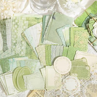 100 folhas de papel correio pacote de material de coleção grande estilo ins borboleta retrô base de material decorativo versátil básica
