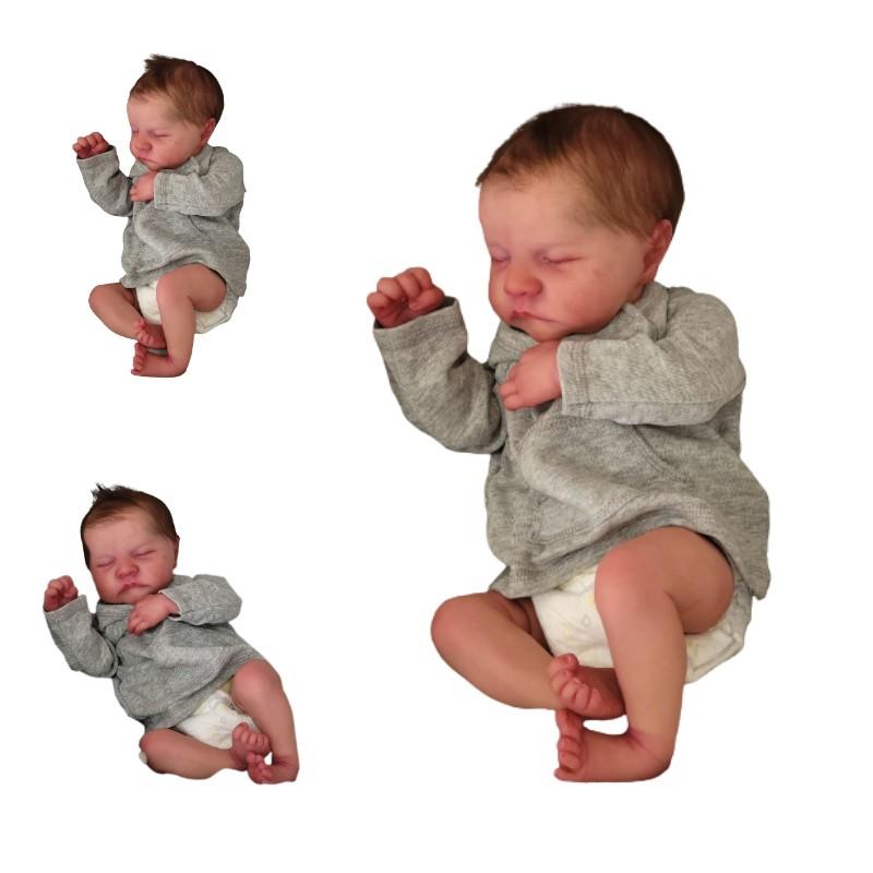 19in Reborn Simulation Doll Baby Bath Companion Real Life Toy Lifelike Kids Gift
