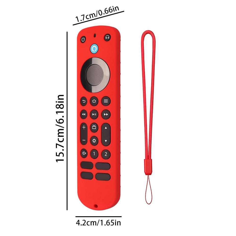 Silicone Remote Contro Case ForAlexa Voice Remote Pro Smart TV Accessories Shockproof Non-slip Protective Cover Remote Shell