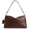 Coach Chelsea 36 Logo Charm Push Lock Closure With Zipper Pocket Natural Pebble Leather Shoulder Bag Large Women shoulder bag Maple-Brown CDS62-B4MPL