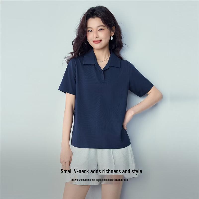 GIORDANO Women's Cooling Antibacterial Short-Sleeve Polo