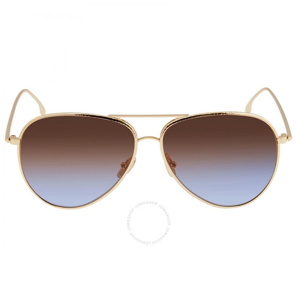 

Victoria Beckham Brick Blue Pilot Ladies Sunglasses VB203S 721 62