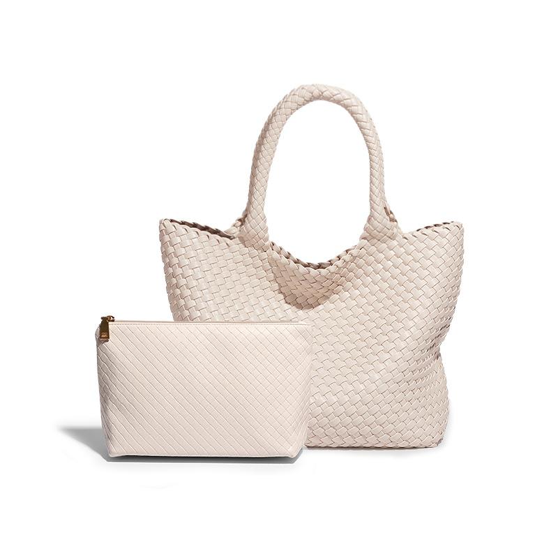 Luksusowa damska torebka skórzana damska ręcznie robiona dziergana torba shopper kobiecy ręcznie tkany koszyk torba na ramię