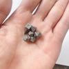 Mini Polyhedral Dices Set Vintage Metal Dices Tiny Role Playing Table Game Dices