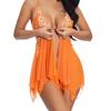 Deep V Lace Splicing Split Ends Erotic Underwear Women's European and American Sexy Suspender Nightgown Is In Stock.