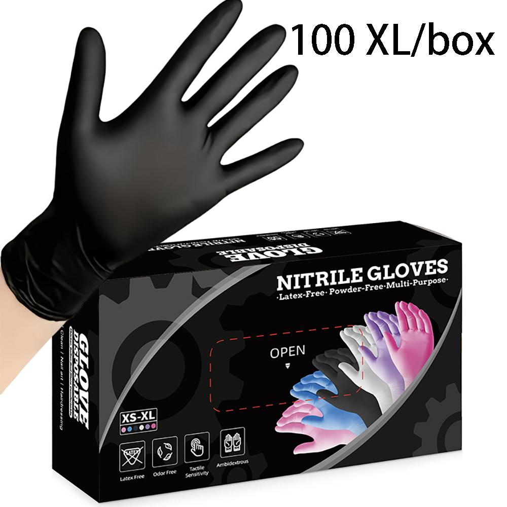 Boxed Disposable Food Grade Composite Nitrile Gloves, Oil Resistant Cosmetic Hair Dye Dental Gloves. Zwq