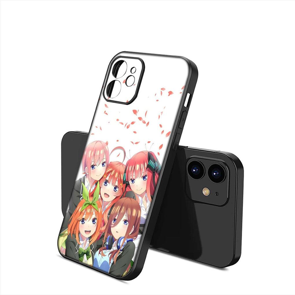 Nakano Ichika Miku Itsuki Nino Yotsuba Soft Phone Cover for Apple iPhone 15 14 Plus 13 12 Mini Pro Max XR + 13Pro 14+ 15+ Case