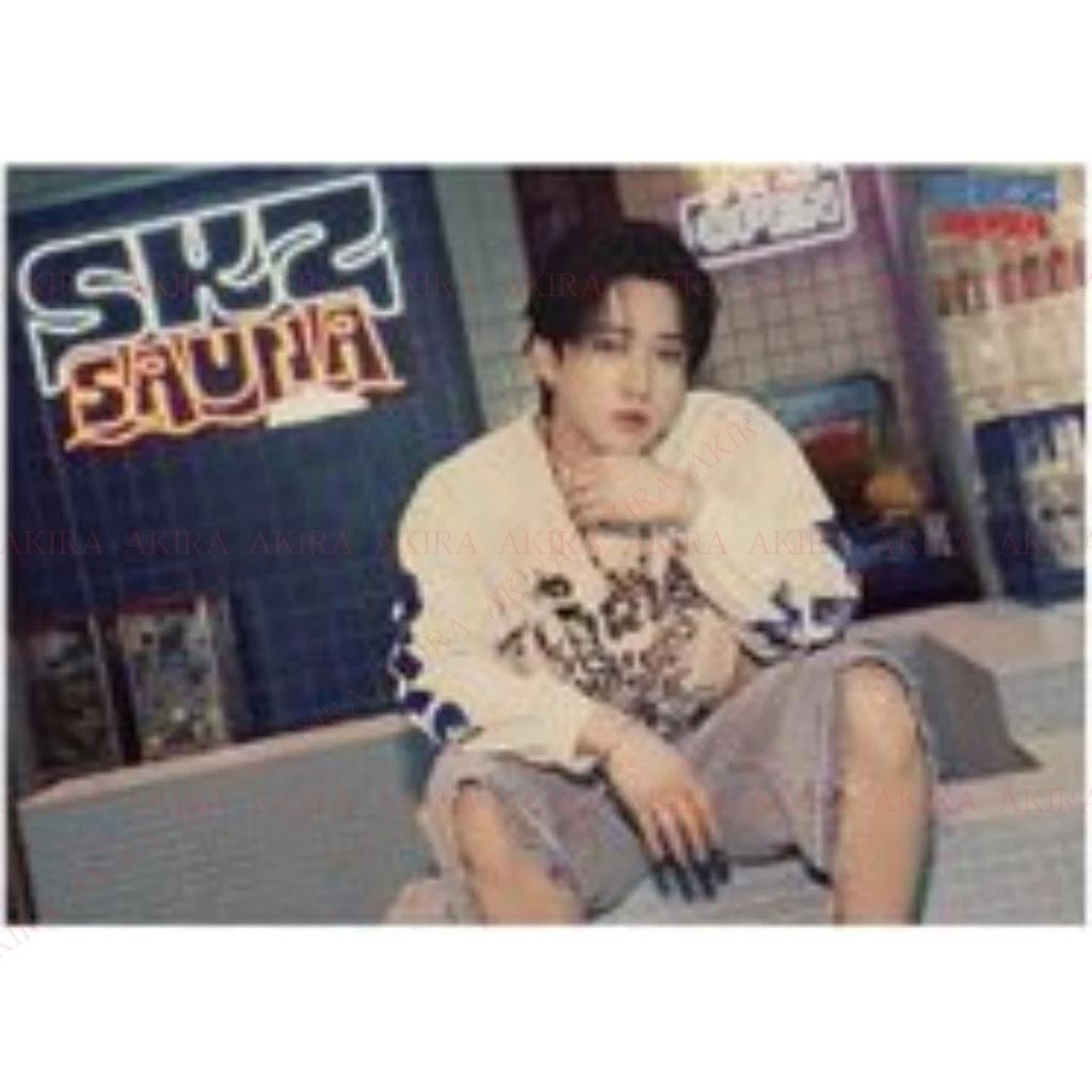Stray Kids JYP JAPONYA POPUP MAĞAZASI 2025 SKZ SAUNA FOTOĞRAF KARTI ANAHTARLIK ROZET