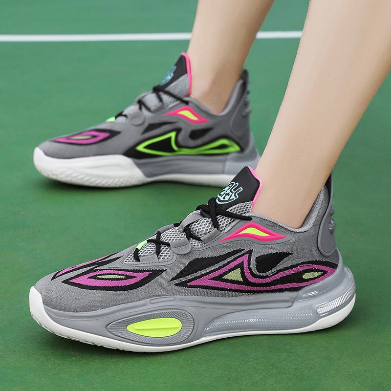 City 11V2 Basketball Shoes Men's Shoes Foreign Style Pink Student Competitive Competition Boots Female High School Students Sports Shoes Male