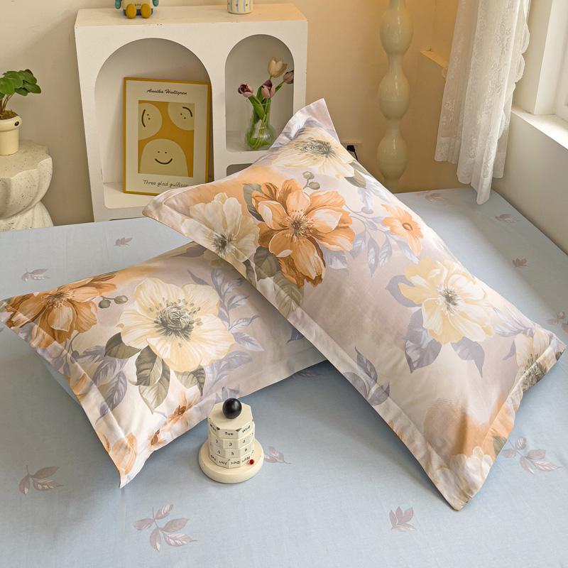 Set of Two Pure Cotton Pillowcases, 48x74cm - Pillow Core Covers [Pair Only]