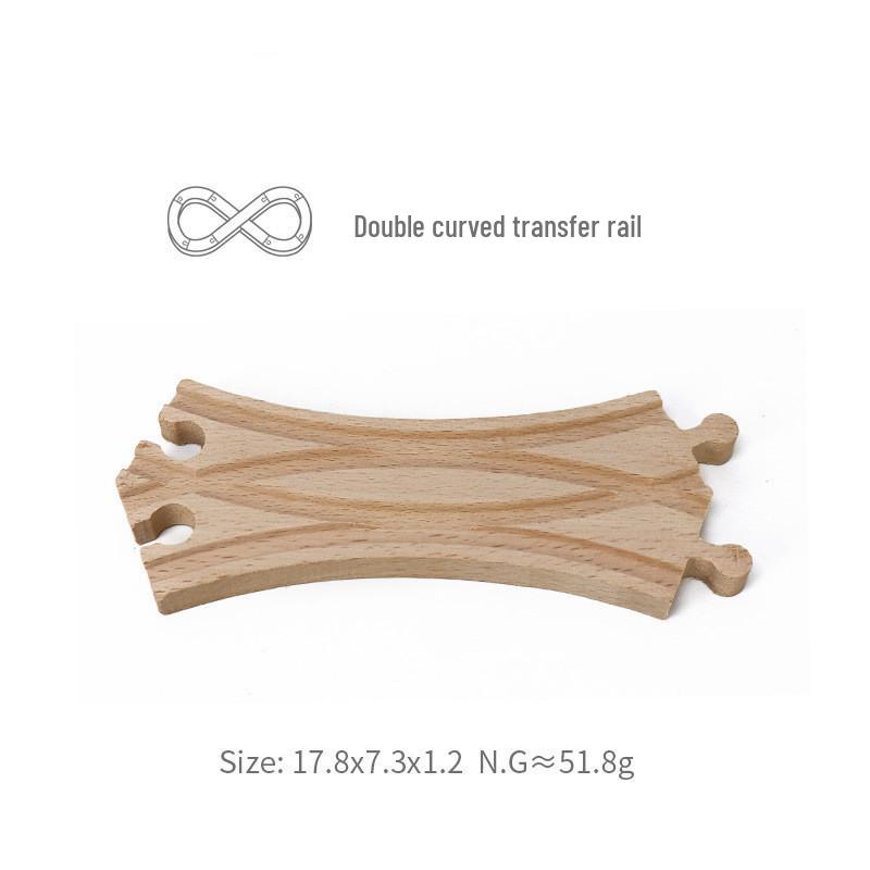 Magnetic Wooden Train Bridge Blocks for Kids - Compatible with All Brands