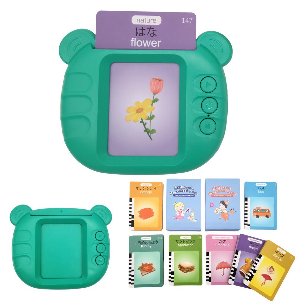 Talking Flash Cards Learning English/Japanese (Green)