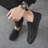 Men's 2025 Summer Breathable Canvas Slip-Ons - Casual, Lightweight Old Beijing Style Driving Shoes