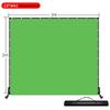 Movable Livestream Stand with Green Screen Roller Background for Keying