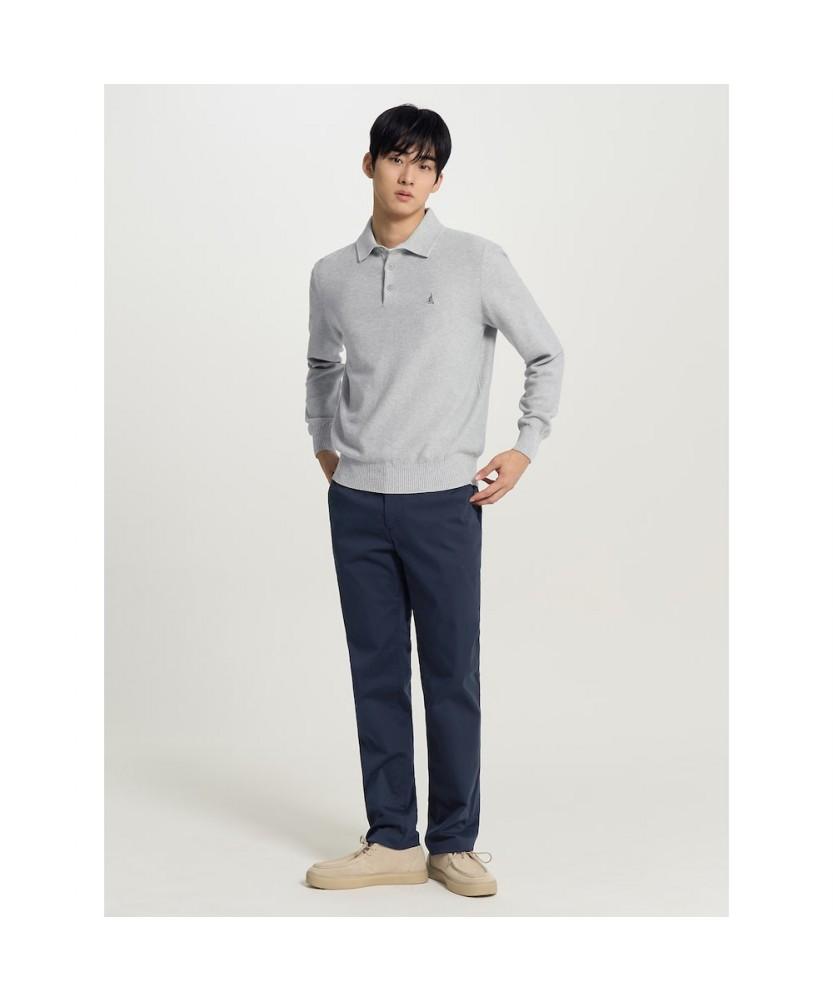 Binpolmen [Essential] Spring Standard Fit Chino Pants Navy