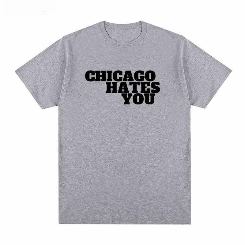 

Футболка з коротким рукавом Chief Keef Chicago Hates You З принтом Letted Чоловічий та жіночий вуличний репер XL