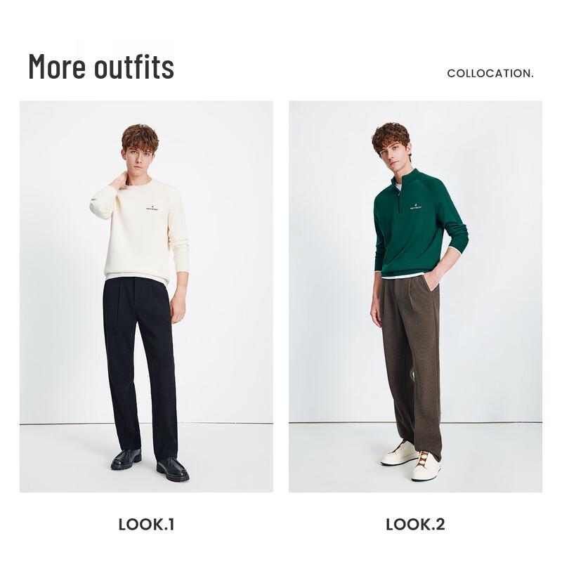 Navigare Men's Fleece Lined Straight Fit Casual Pants