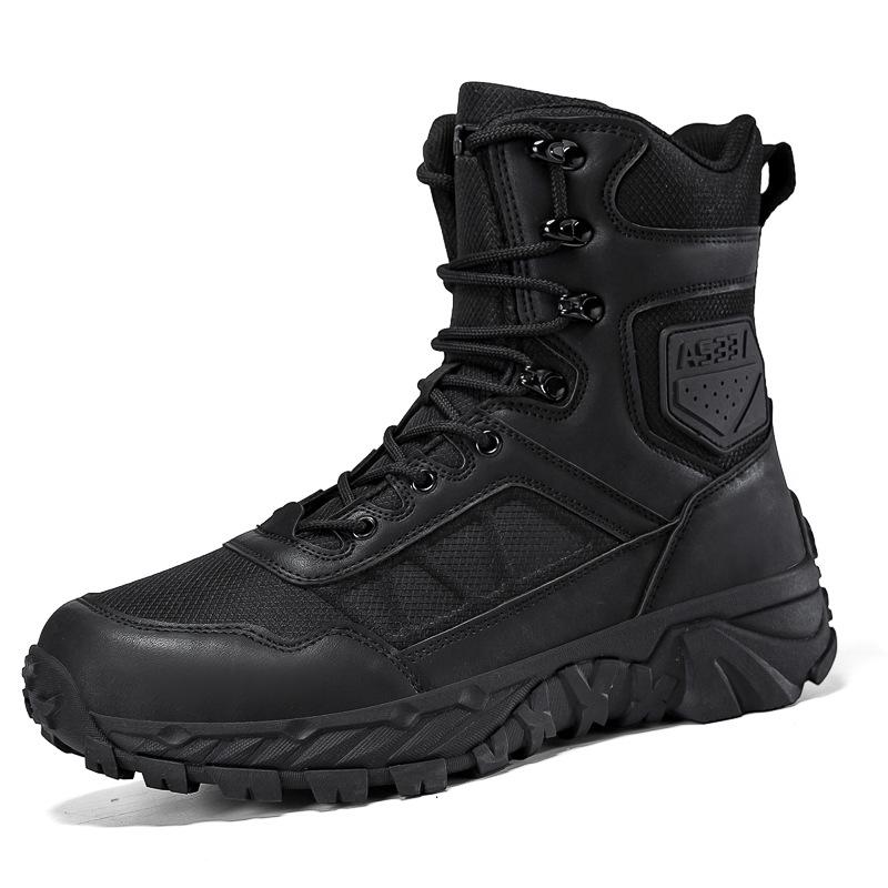 Herren Outdoor Hohe Taktische Stiefel - Langlebig, Schmutzabweisend, Ideal für Wandern und Bergsteigen