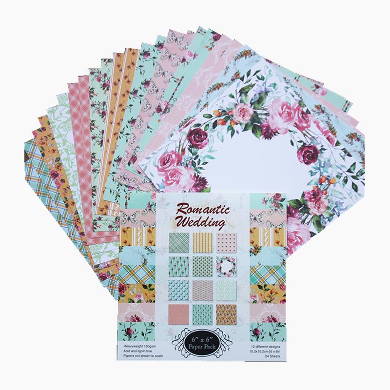 24 листа розовой крафт-бумаги, вырубные штампы, художественный фон, оригами, скрапбукинг, изготовление карт