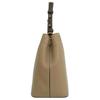 Tory Burch Felix Gold Logo Bucket Bag Leather Shoulder Tote Women Bags Cream 153436-200