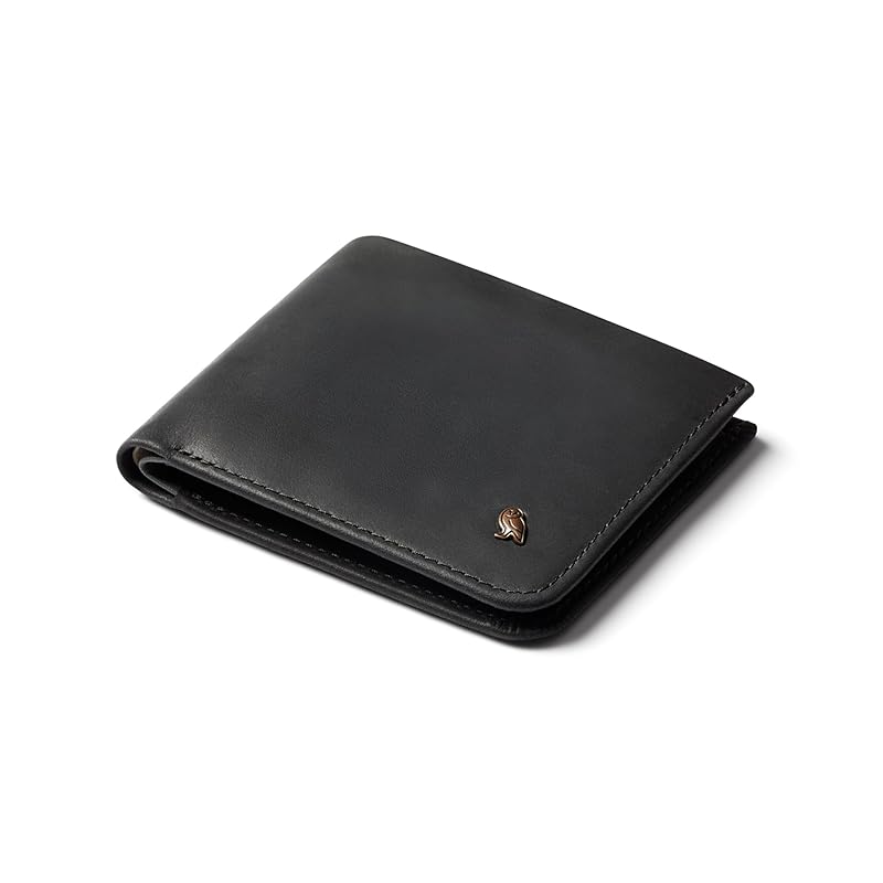 

[Bellroy] Hide & Seek, slim leather wallet, RFID selectable (with up to 12 cards) - NightForest