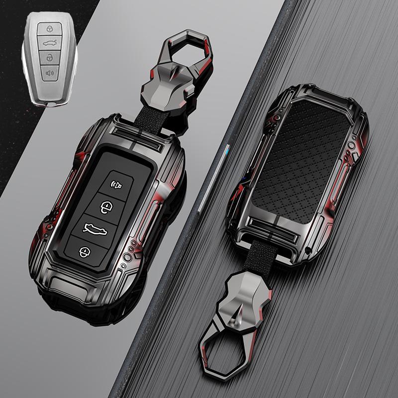 4 Buttons Metal + Silicone Car Key Case Cover Shell For Renault Grand Koleos Geely Coolray X6 Emgrand   Accessories