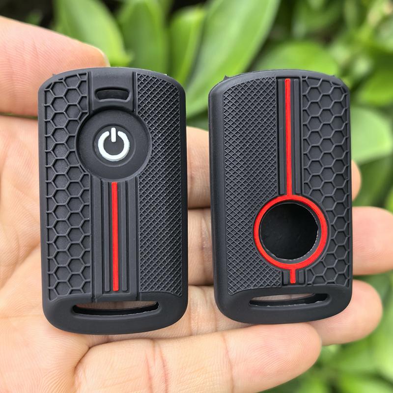 Silicone Motor Remote Key Fob Case For Yamaha Nmax 2021/2022 NVX NVX155 XMAX XMAX300 QBIX AEROX JAUNS 2018 2019 Car Accessories