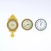 1pcs Pretend Play Furniture Toy 1:12 Dollhouse Miniature Retro European Wall Clock Play Doll Play House Home Decor Accessories