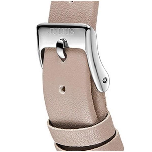 [Julius] Montre pour femme à bracelet en cuir, montres populaires coréennes