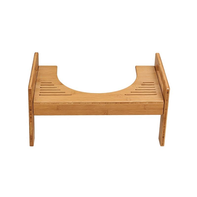 Thickened Bamboo Toilet Footstool for Squatting - Suitable for Children & Pregnant Women