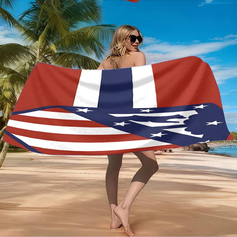 Atletico Madrid Crest Beach Towel Microfiber Beach Towel, Lightweight and Quick-Dry, for Summer Travel, Swimming Pool Fan Birthday Gift