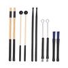 Drumstick Set 5 Pairs Drum Sticks Mallets Brushes with Oxford Cloth Bag for Practice Performance